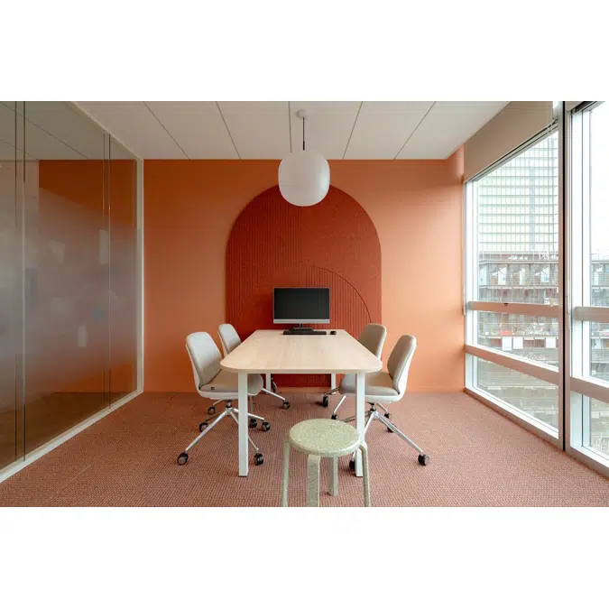Glass partition edge to edge double glazing ID2