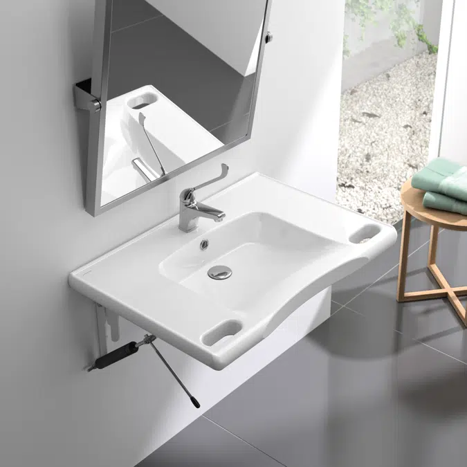 76x52 New Wccare washbasin with integrated handle