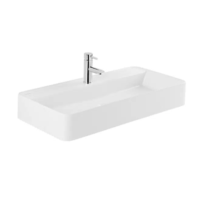 Lavabo Sanlife 80x40 con foro per rubinetto