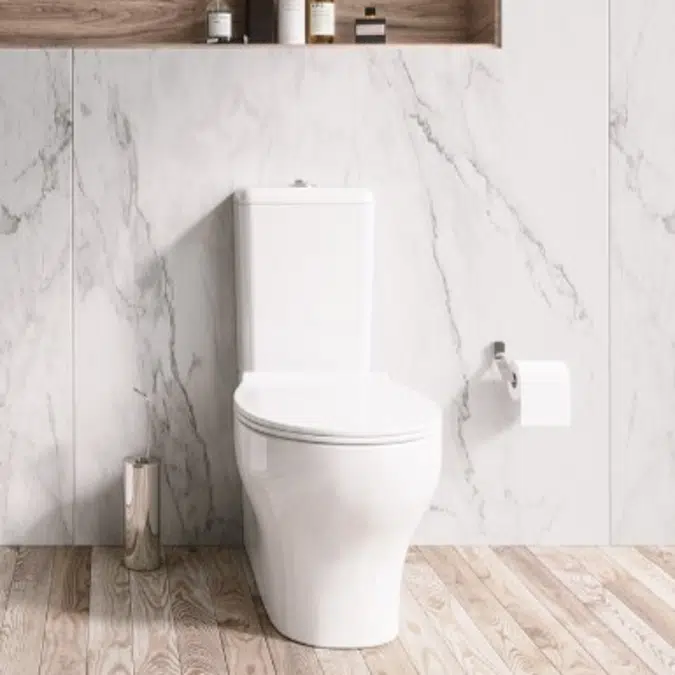 Sanproject rimflush F/D close coupled toilet