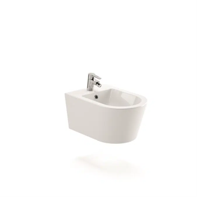 Urb.y 52 wall mounted bidet with concealed fixation