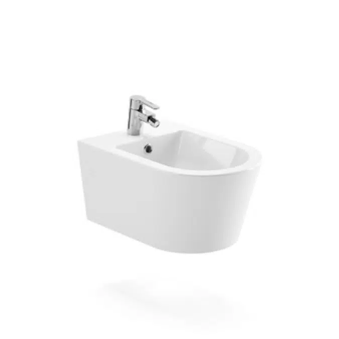 Urb.y 52 wall mounted bidet with concealed fixation