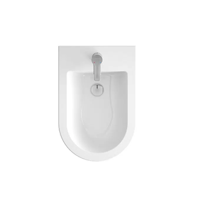 Urb.y 52 wall mounted bidet with concealed fixation