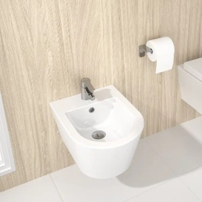 Urb.y 52 wall mounted bidet with concealed fixation