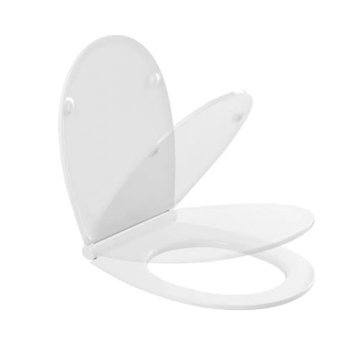 Sanproject toilet seat with clipoff and slowclose system