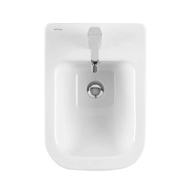 Look Wall mounted bidet with concealed fixation