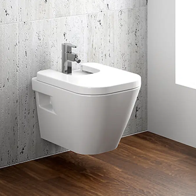 Look bidet lid with clipoff and slowclose system