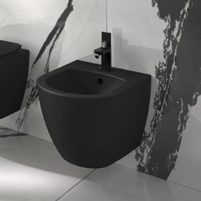 Sanibold wall mounted bidet with concealed fixation