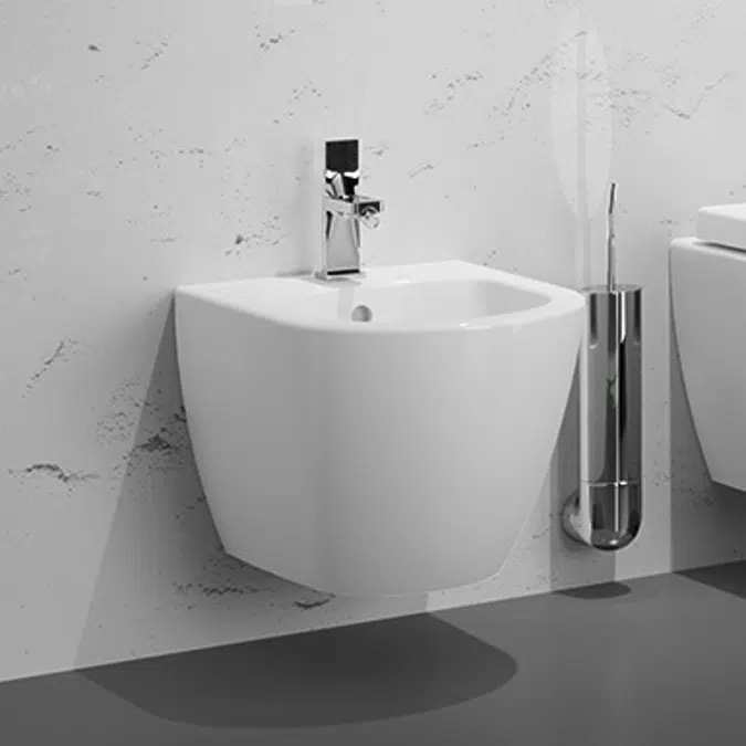 Sanibold wall mounted bidet with concealed fixation