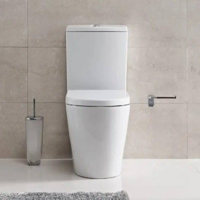 Urby Plus close coupled toilet with hole for water supply