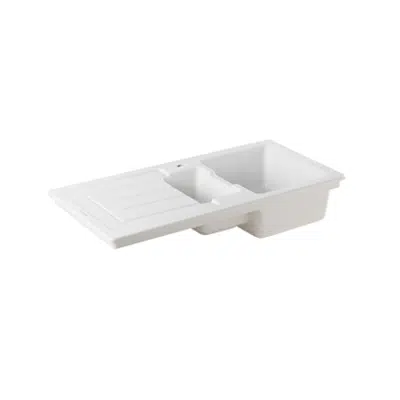 Image pour Évier Reno 1 cuve et 1/2 avec egouttoir et avec vidage
