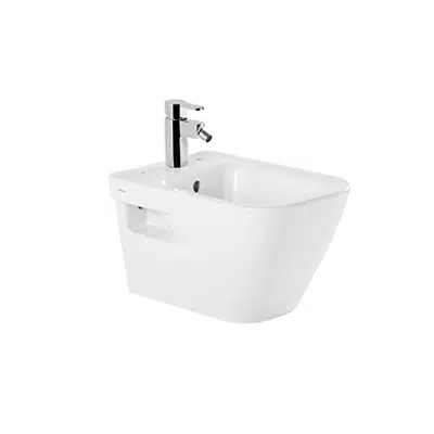 Image for Look wall mounted bidet with holes for lid