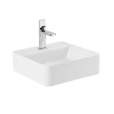 Image pour Vasque Sanlife 40x40 avec trou pour robinet
