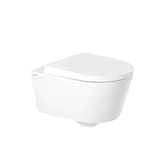Urb.y 52 rimflush wall mounted toilet with concealed fixation