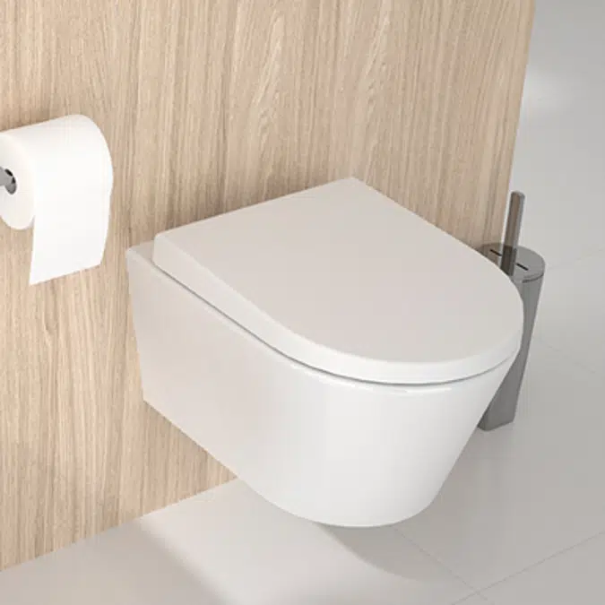 Urb.y 52 rimflush wall mounted toilet with concealed fixation