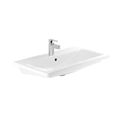 Image for Look semi-recessed washbasin