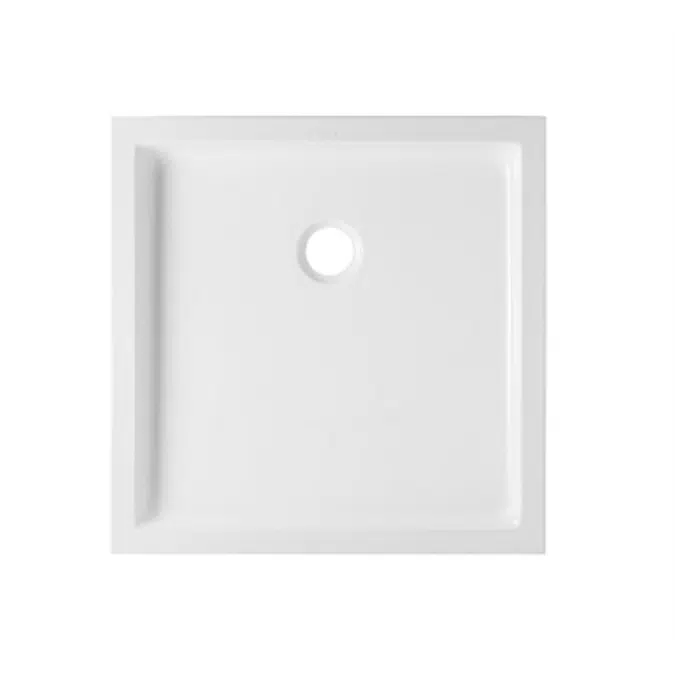 Piano smooth surface shower tray 90x90