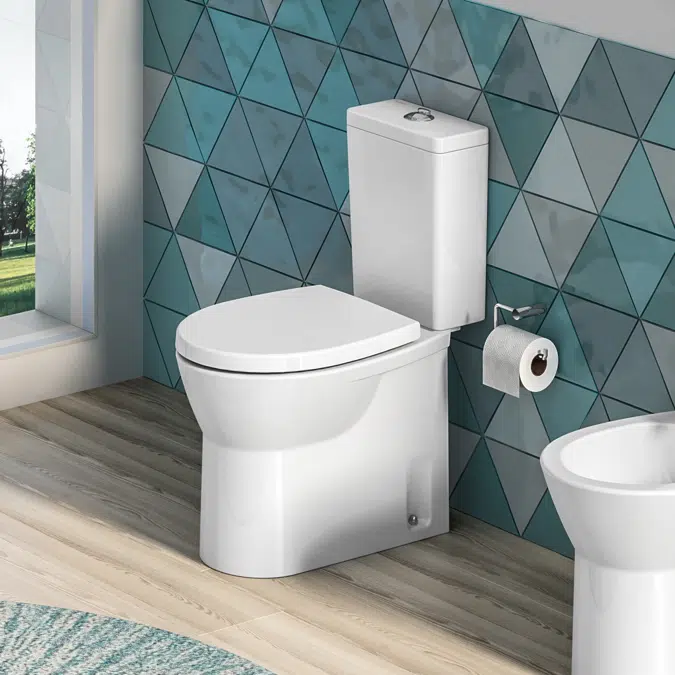 Easy bottom water supply connection cistern