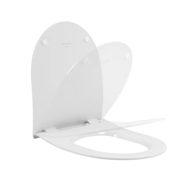 Urb.y slim toilet seat with easyclip and slowclose system