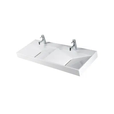 Image for 120x45 Flux double wall mounted basin