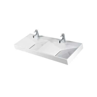 afbeelding voor 120x45 Flux double wall mounted basin