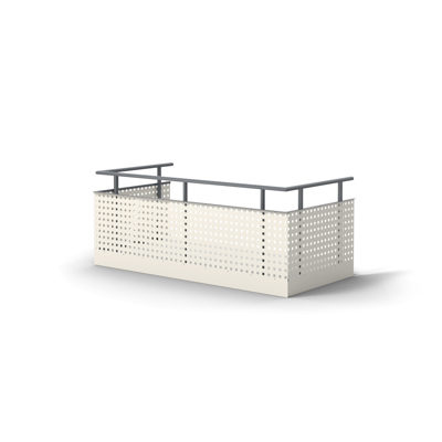Image pour Balcony Railing Perforated Aluminium Sheets