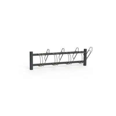 imagem para BIKE Bicycle Rack, One Sided with frame lock