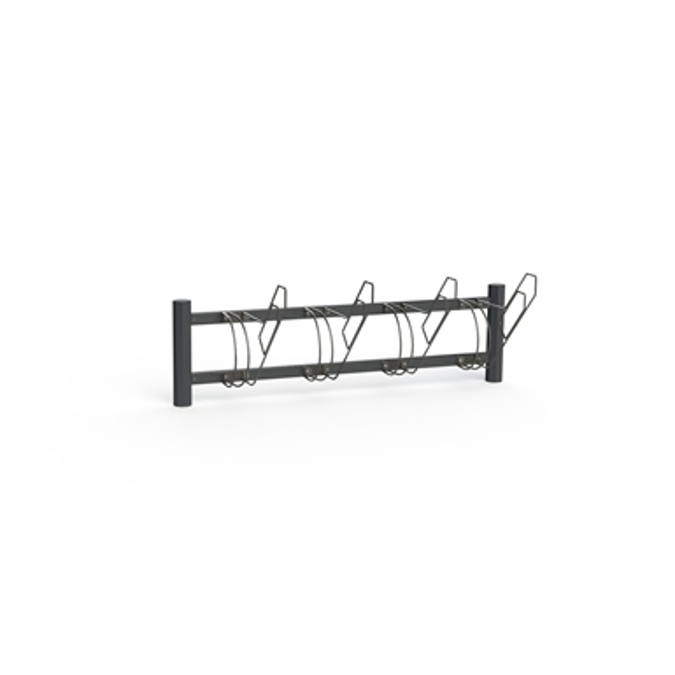 BIKE Bicycle Rack, One Sided with frame lock