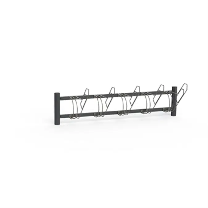 BIKE Bicycle Rack, One Sided with frame lock