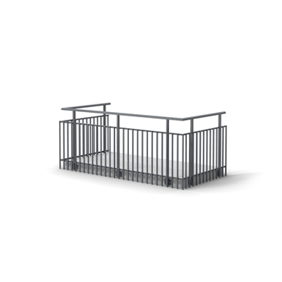 Image pour Balcony Railing Picket Side Mounted