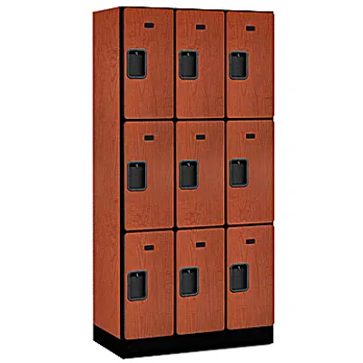 Image for 33000 Series Designer Wood Lockers - Triple Tier - 3 Wide