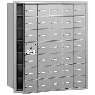 Image pour 3600 Series Recessed Mounted 4B+ Horizontal Mailboxes-Front Loading-7 Door High Units