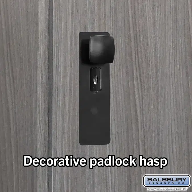 15-41000 Series Premier Wood Lockers - Single Tier - Standard Hasps - 3 Wide