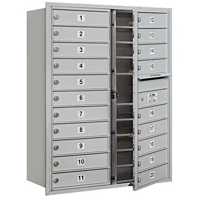 Image pour 3700 Series Recessed Mounted 4C Horizontal Mailboxes - Front Loading - 11 Door High Units