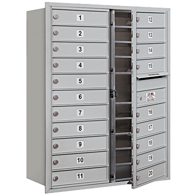 Image for 3700 Series Recessed Mounted 4C Horizontal Mailboxes - Front Loading - 11 Door High Units