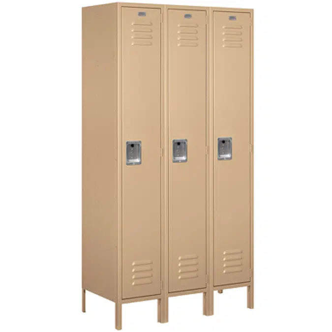 51000 Series Standard Metal Lockers - Single Tier - 3 Wide