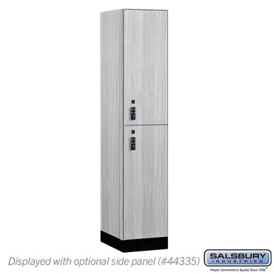 afbeelding voor 15-42000R Series Premier Wood Lockers - Double Tier - Resettable Combination Locks - 1 Wide