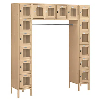 kép a termékről - S-66000 Series See-Through Metal Lockers - Box Style Bridge