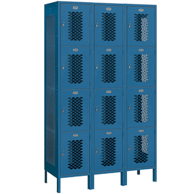 afbeelding voor 84000 Series Vented Metal Lockers - Four Tier - 3 Wide