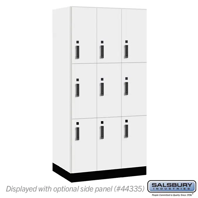 43000E Series Premier Wood Lockers - Triple Tier - Electronic  Locks - 3 Wide