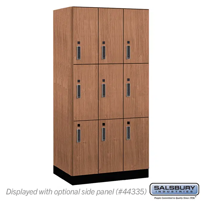 43000E Series Premier Wood Lockers - Triple Tier - Electronic  Locks - 3 Wide