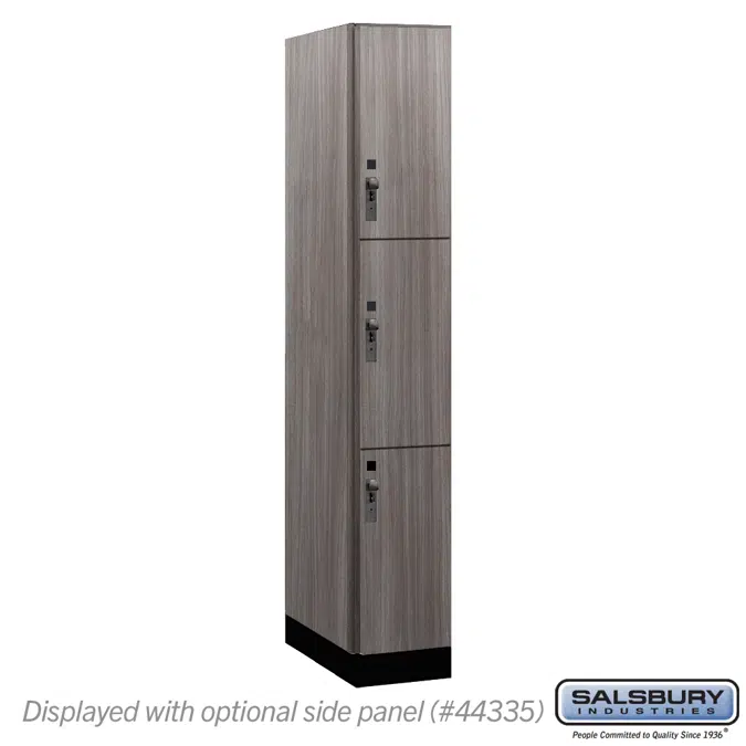 43000 Series Premier Wood Lockers - Triple Tier - Standard Hasps - 1 Wide