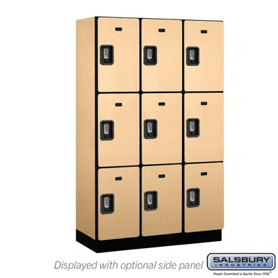 Image for 23000R Series Designer Wood Lockers - Triple Tier - Resettable Combination Locks - 3 Wide