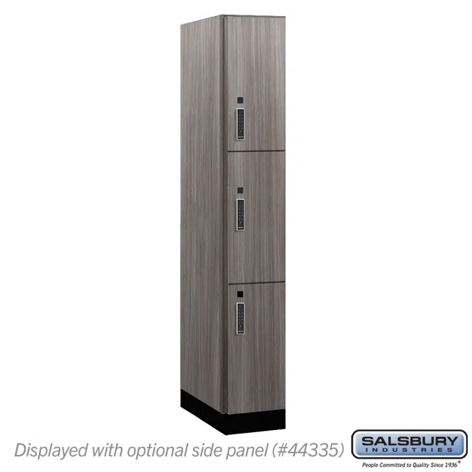 43000E Series Premier Wood Lockers - Triple Tier - Electronic  Locks - 1 Wide