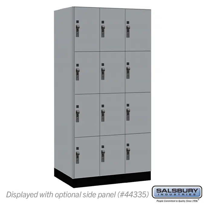 BIM objects - Free download! 44000 Series Premier Wood Lockers - Four ...