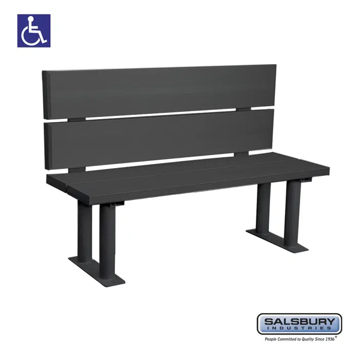 77771 Series Aluminum ADA Locker Benches