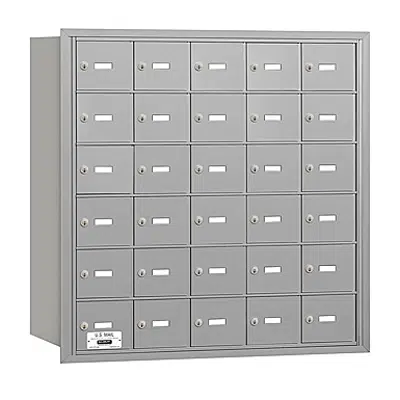 Image pour 3600 Series Recessed Mounted 4B+ Horizontal Mailboxes-Rear Loading-6 Door High Units
