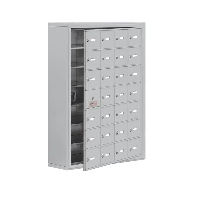 19100 Series Cell Phone Lockers-Surface Mounted-7 Door High Units-8 Inch Deep Compartments