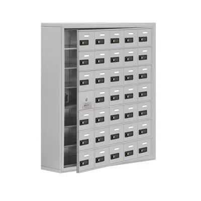 19100 Series Cell Phone Lockers-Surface Mounted-7 Door High Units-8 Inch Deep Compartments图像
