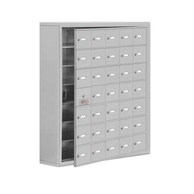 19100 Series Cell Phone Lockers-Surface Mounted-7 Door High Units-8 Inch Deep Compartments